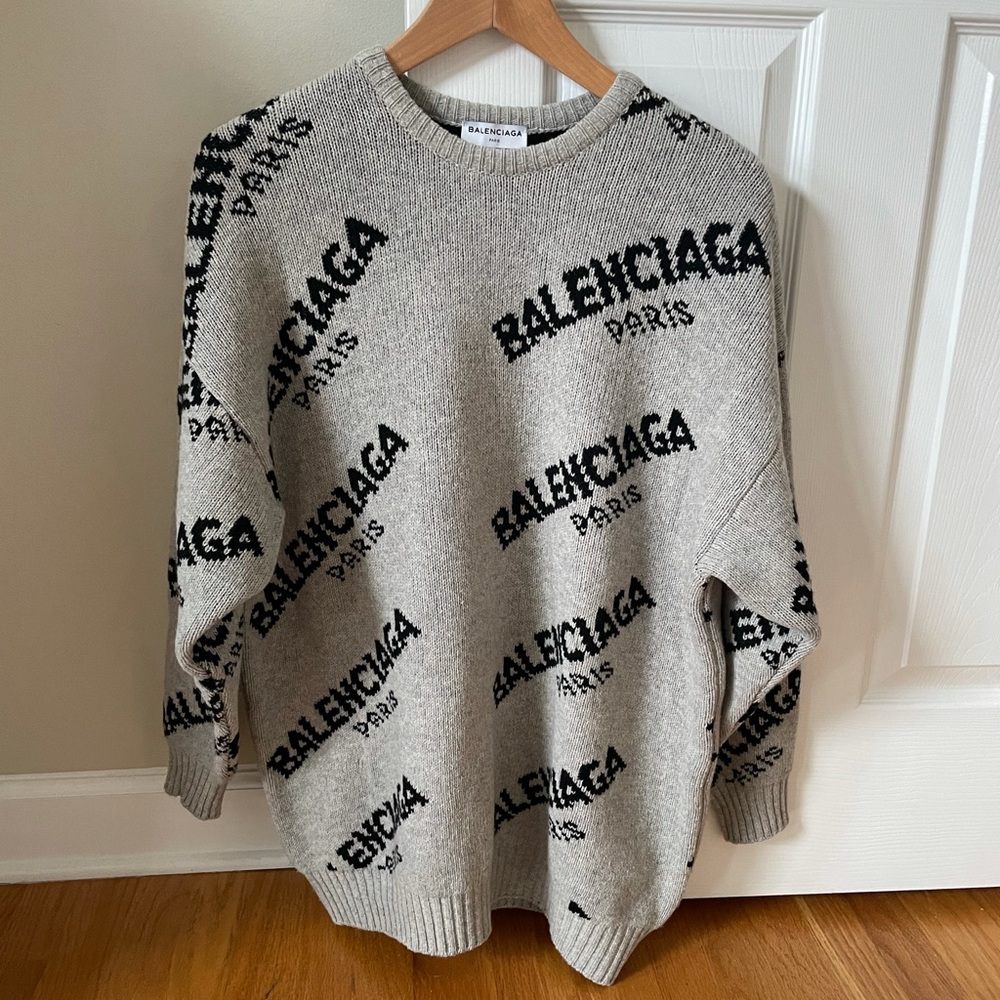 BALENCIAGA GREY SWEATER